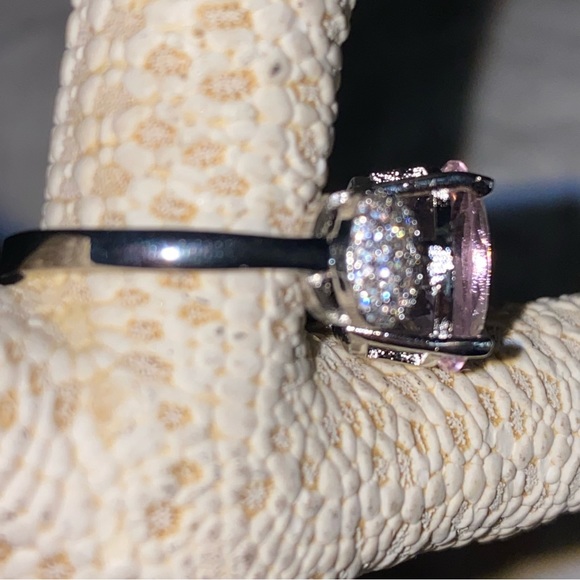 💕 Gorgeous Pink Kunzite Handcrafted 925 Silver vintage-look ring - Picture 4 of 13